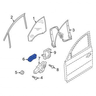 New OEM Genuine Audi, Front Left Door Panel Insulation - Part # 8R0837841A