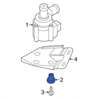 New OEM Genuine Audi, Engine Water Pump Insulator - Part # 4H0129234B