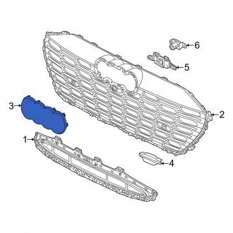 New OEM Genuine Audi, Front Grille Emblem - Part # 4KE853605A90A