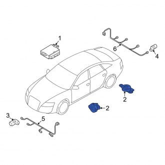 New OEM Genuine Audi, Rear Parking Aid System Speaker - Part # 5Q0919279