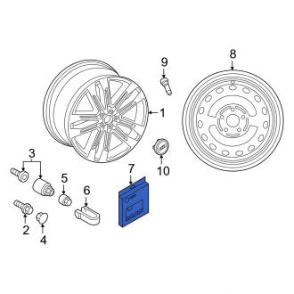 New OEM Genuine Audi, Wheel Lock Set - Part # 83A071455