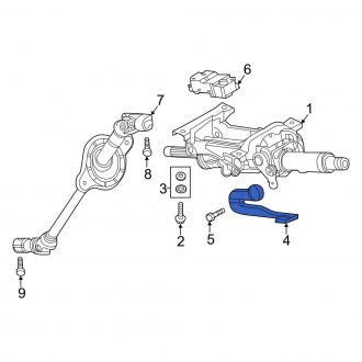 New OEM Genuine Audi, Steering Column Tilt Adjuster - Part # 4M0419378C4PK