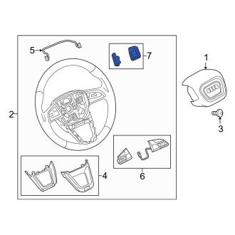 New OEM Genuine Audi, Steering Wheel Transmission Shift Control Switch - Part # 80A951523F