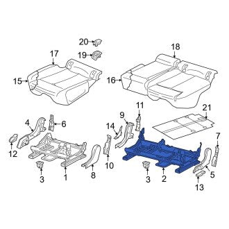 New OEM Genuine Audi, Rear Left Seat Track - Part # 80A885103A