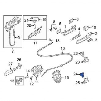 New OEM Genuine Audi, Front Left Upper Outer Door Hinge - Part # 8X4833407D