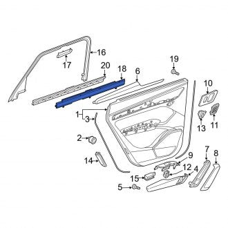 New OEM Genuine Audi, Rear Left Window Shade - Part # 80A861333AQBC