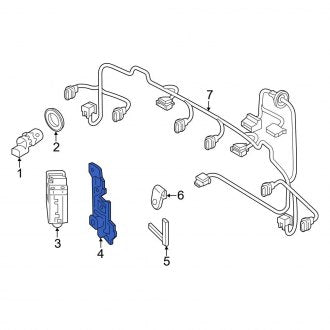 New OEM Genuine Audi, Left Blind Spot Detection System Warning Sensor Bracket - Part # 80A907907A