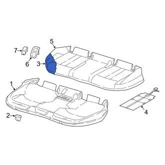 New OEM Genuine Audi, Front Left Rearward Seat Cushion Foam - Part # 8W0881361C