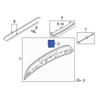 New OEM Genuine Audi, Spoiler Hardware Kit - Part # 8W9898941