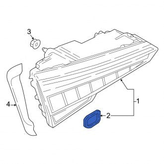 New OEM Genuine Audi, Left Tail Light Gasket - Part # 8W9945191