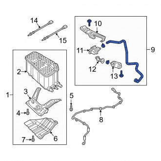 New OEM Genuine Audi, Evaporative Emissions System Lines - Part # 4M4201997Q