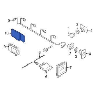 New OEM Genuine Audi, Blind Spot Detection System Warning Sensor Bracket - Part # 4M8907693