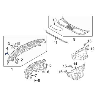 New OEM Genuine Audi, Firewall Clip - Part # 4K1805323