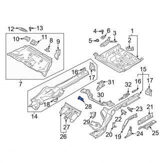 New OEM Genuine Audi, Right Seat Back Frame Sleeve - Part # 4K0803996A