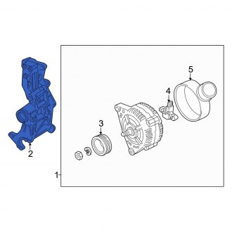 New OEM Genuine Audi, Alternator Bracket - Part # 058145521D