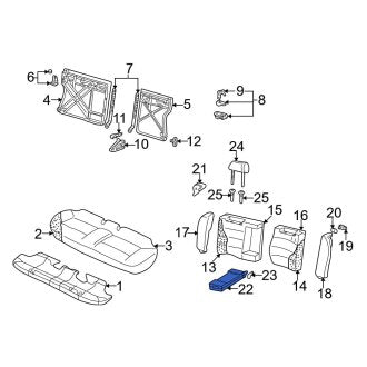 New OEM Genuine Audi, Seat Armrest - Part # 8D5885081AC4SK