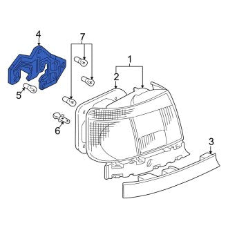 New OEM Genuine Audi, Right Tail Light Socket - Part # 8D0945258B