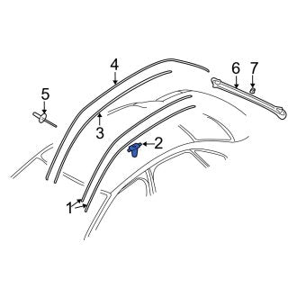 New OEM Genuine Audi, Roof Drip Molding Clip - Part # 8E5853929A