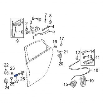 New OEM Genuine Audi, Rear Door Check Cover - Part # 8K0839267B