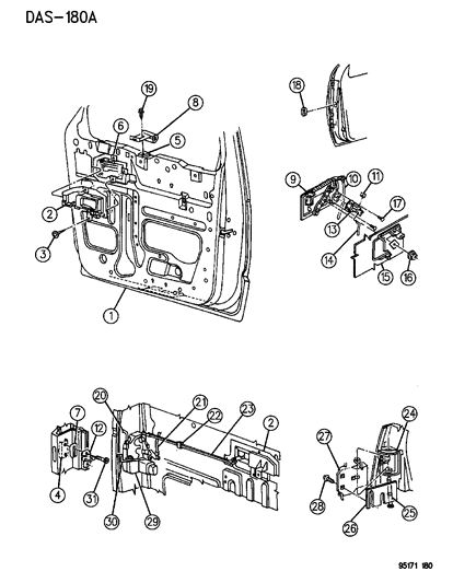 Handle, W/Housing R/Control, Right
