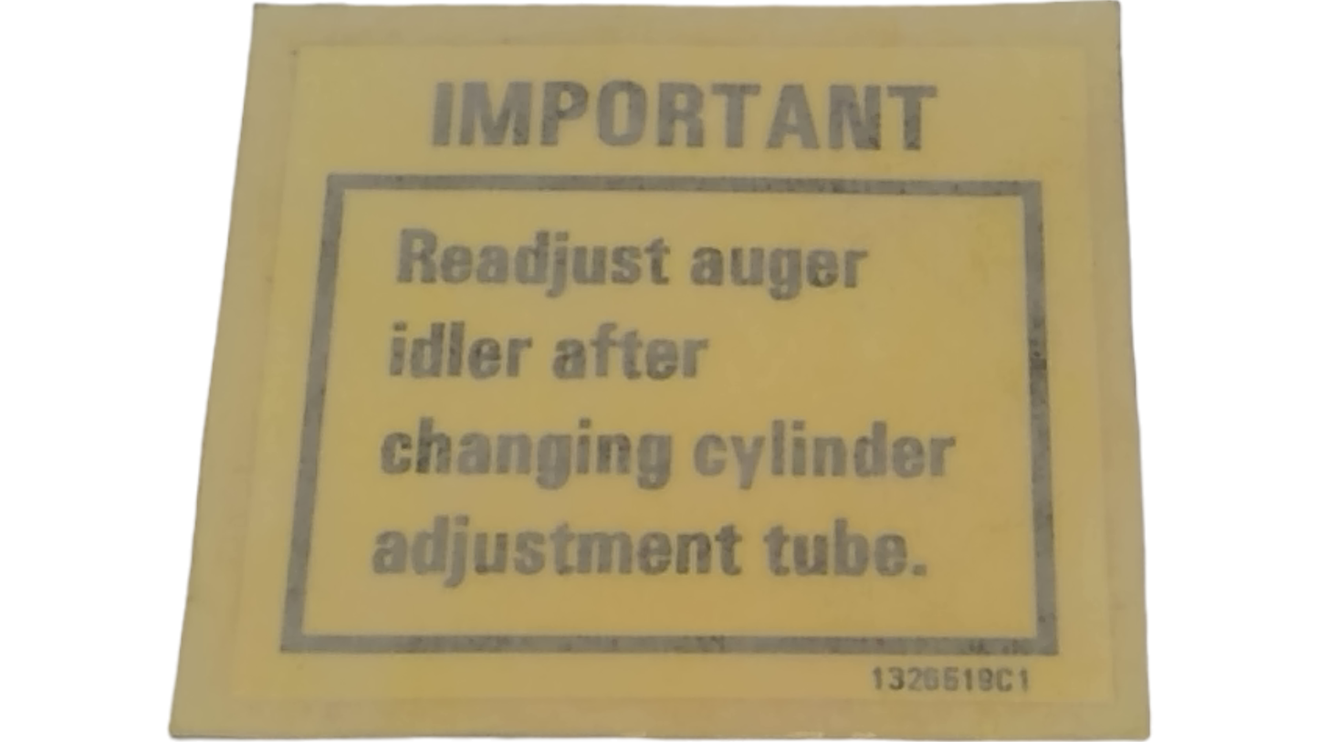 New OEM Genuine CNHi, Decal - Part # 1326519C1