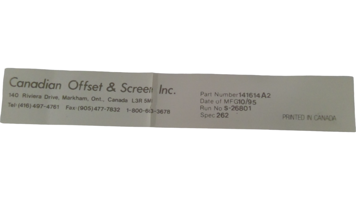 New OEM Genuine CNHi, Decal - Part # 141614A2