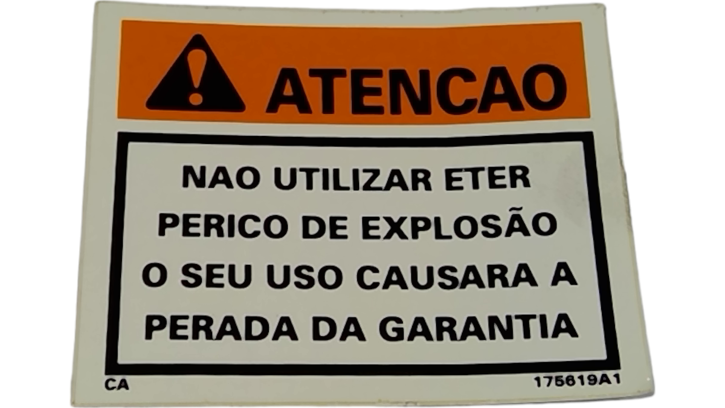 New OEM Genuine CNHi, Decal - Part # 175619A1