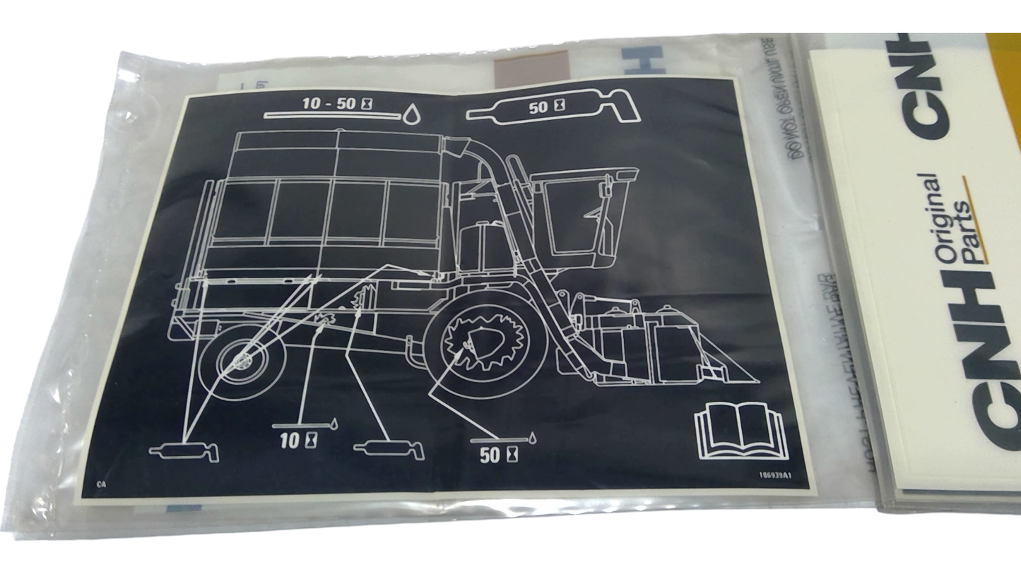 New OEM Genuine CNHi, Decal - Part # 186939A1