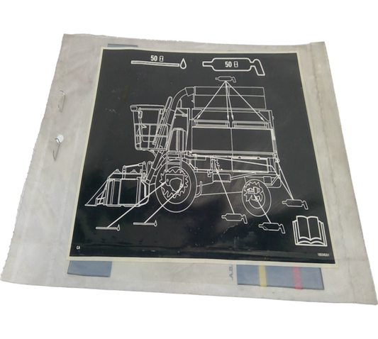 New OEM Genuine CNHi, Decal - Part # 186940A1