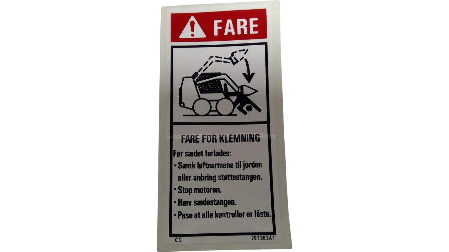 New OEM Genuine CNHi, Decal - Part # 297363A1