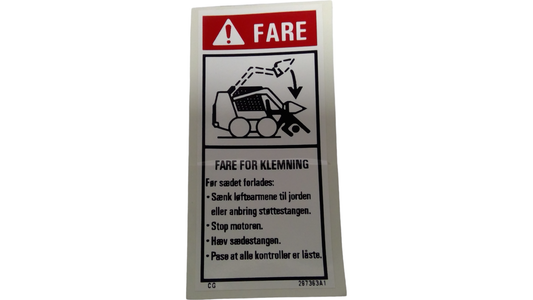 New OEM Genuine CNHi, Decal - Part # 297363A1