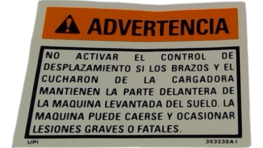 New OEM Genuine CNHi, Decal - Part # 353238A1