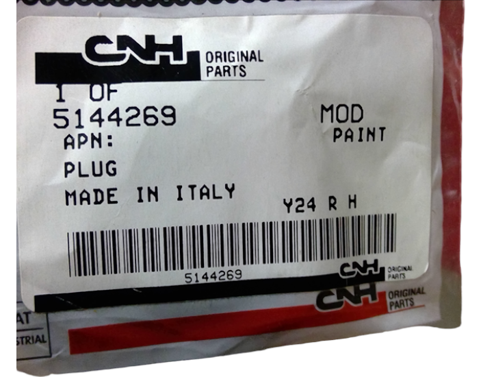 New OEM Genuine CNHi, Plug - Part # 5144269