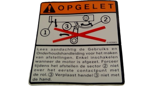 New OEM Genuine CNHi, Plate Data - Part # 5182663