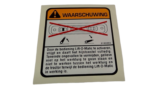 New OEM Genuine CNHi, Plaque Data - Part # 5195992