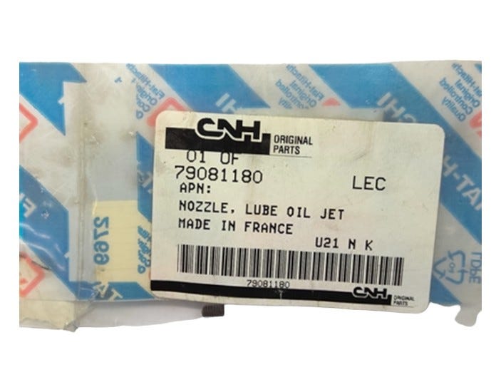 New OEM Genuine CNHi, Nozzle Lube Oil Jet - Part # 79081180