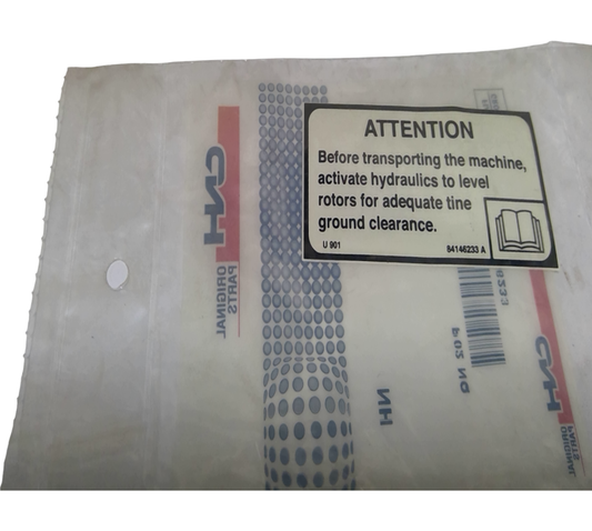New OEM Genuine CNHi, Decal - Part # 84146233