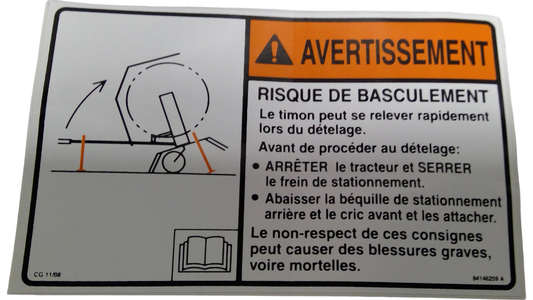 New OEM Genuine CNHi, Decal - Part # 84146259