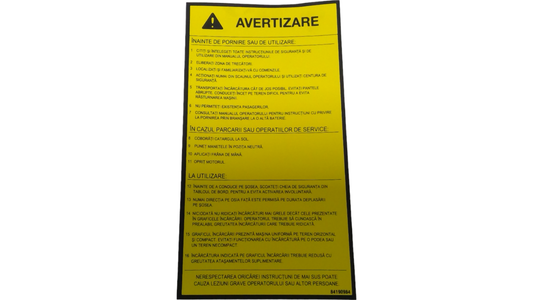 New OEM Genuine CNHi, Decal - Part # 84190984