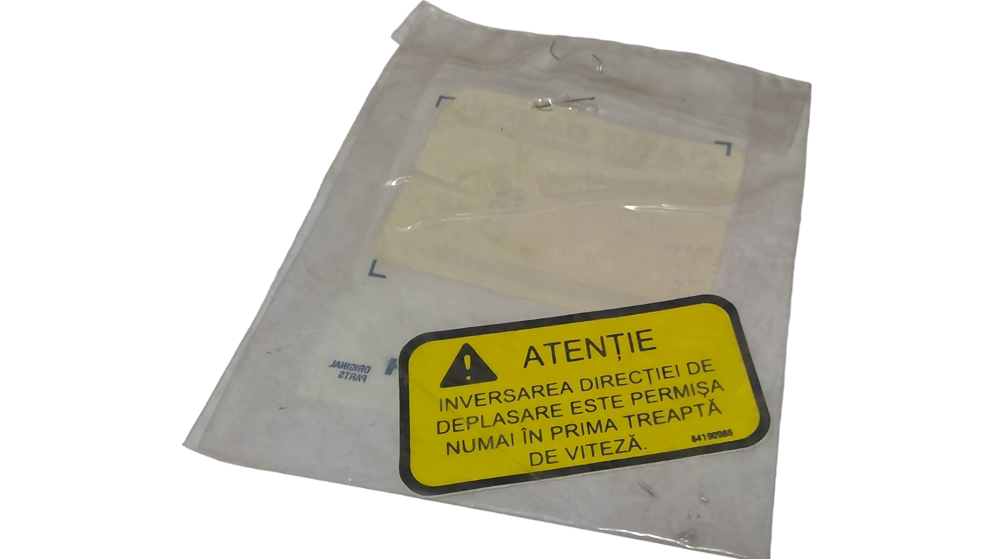 New OEM Genuine CNHi, Decal - Part # 84190986