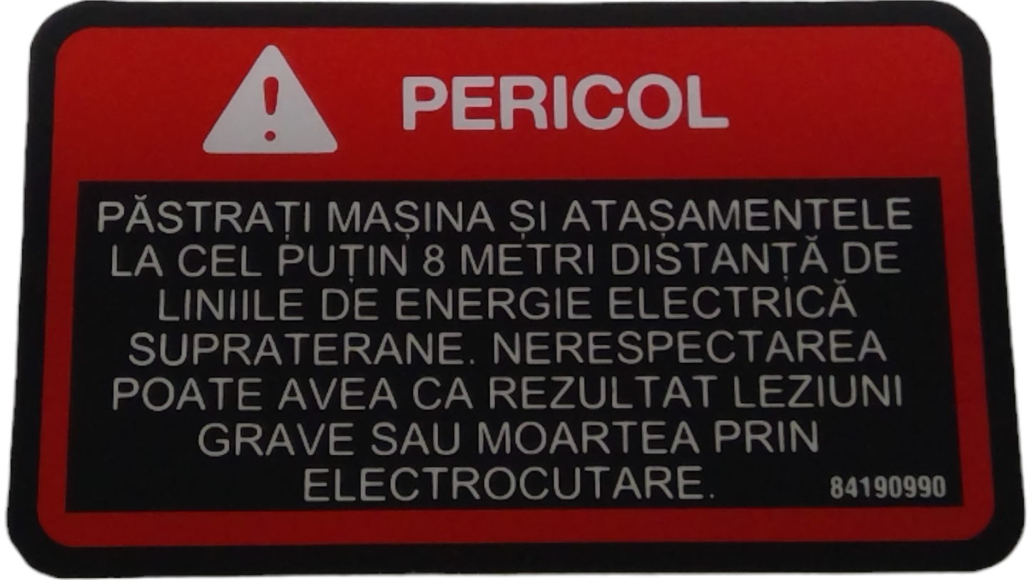 New OEM Genuine CNHi, Decal - Part # 84190990