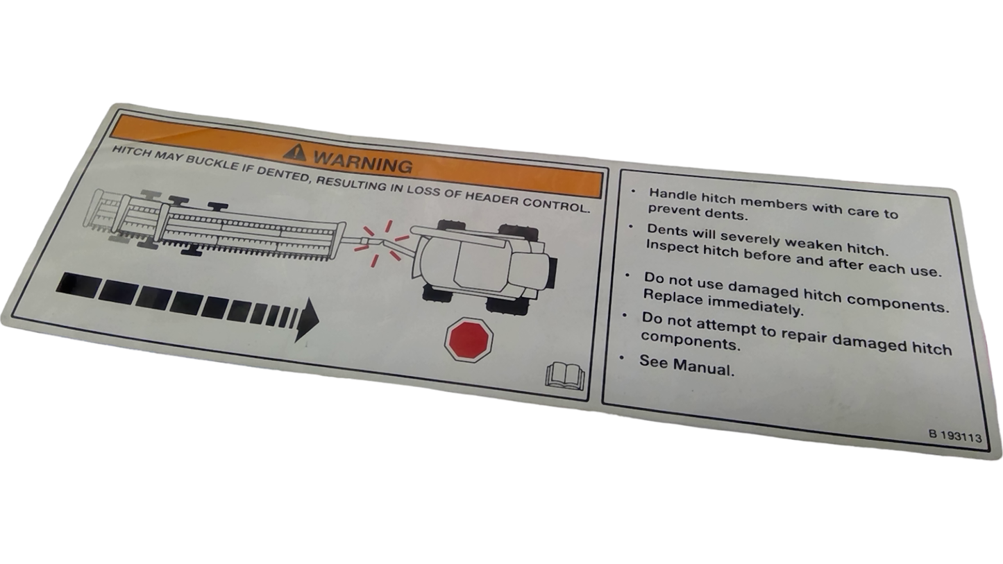 New OEM Genuine CNHi, Decal - Part # 84202207