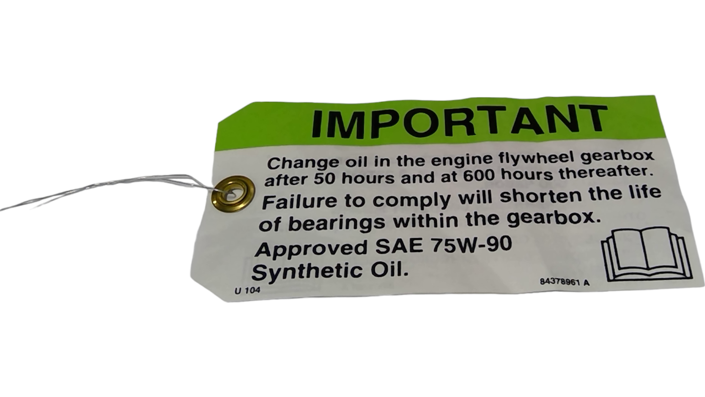 New OEM Genuine CNHi, Decal - Part # 84378961