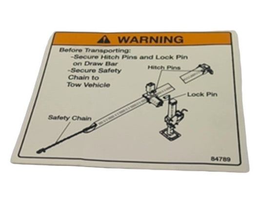 New OEM Genuine CNHi, Decal Warning - Part # 84555672