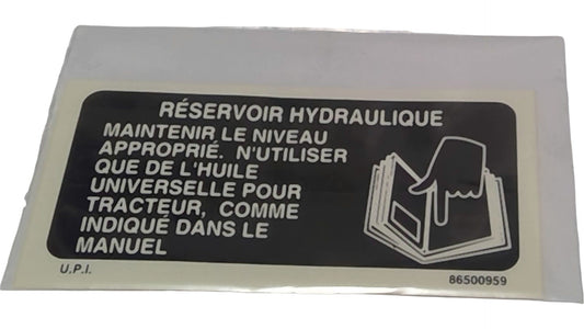 New OEM Genuine CNHi, Decal - Part # 86500959