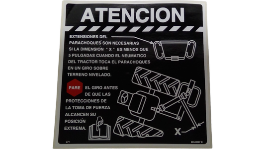 New OEM Genuine CNHi, Decal - Part # 86542007