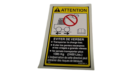 New OEM Genuine CNHi, Decal - Part # 87057961