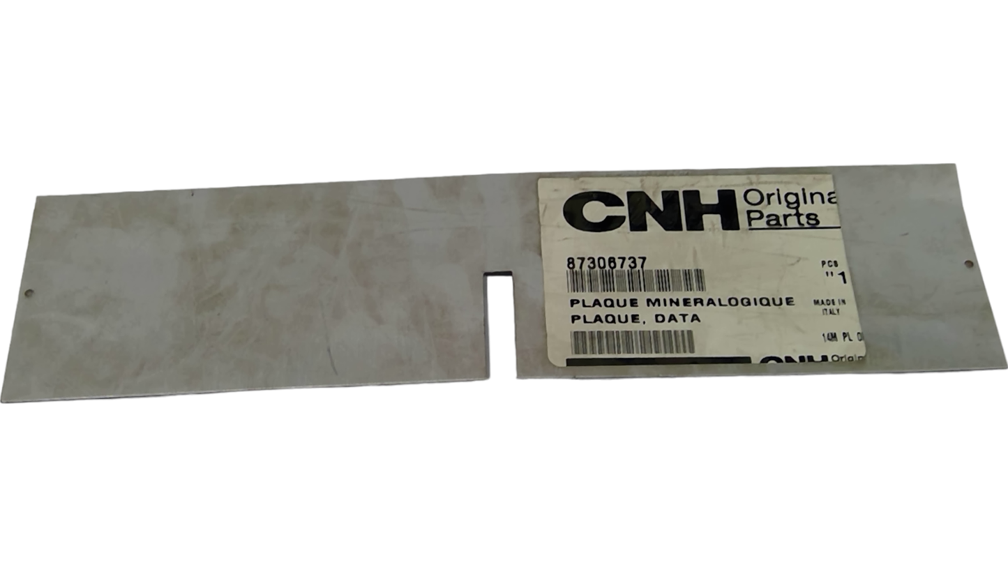 New OEM Genuine CNHi, Plate Data - Part # 87306737