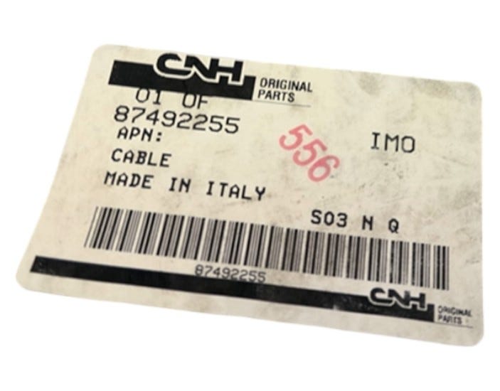 New OEM Genuine CNHi, Cable - Part # 87492255