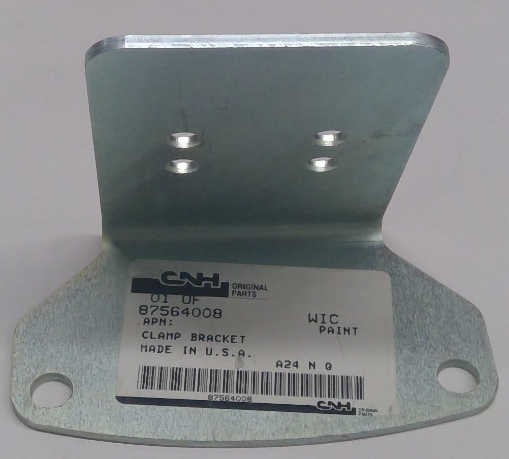 New OEM Genuine CNHi, Clamp Bracket - Part # 87564008